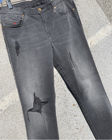 Džíny dámské Diesel JOGG JEANS tmavě šedé